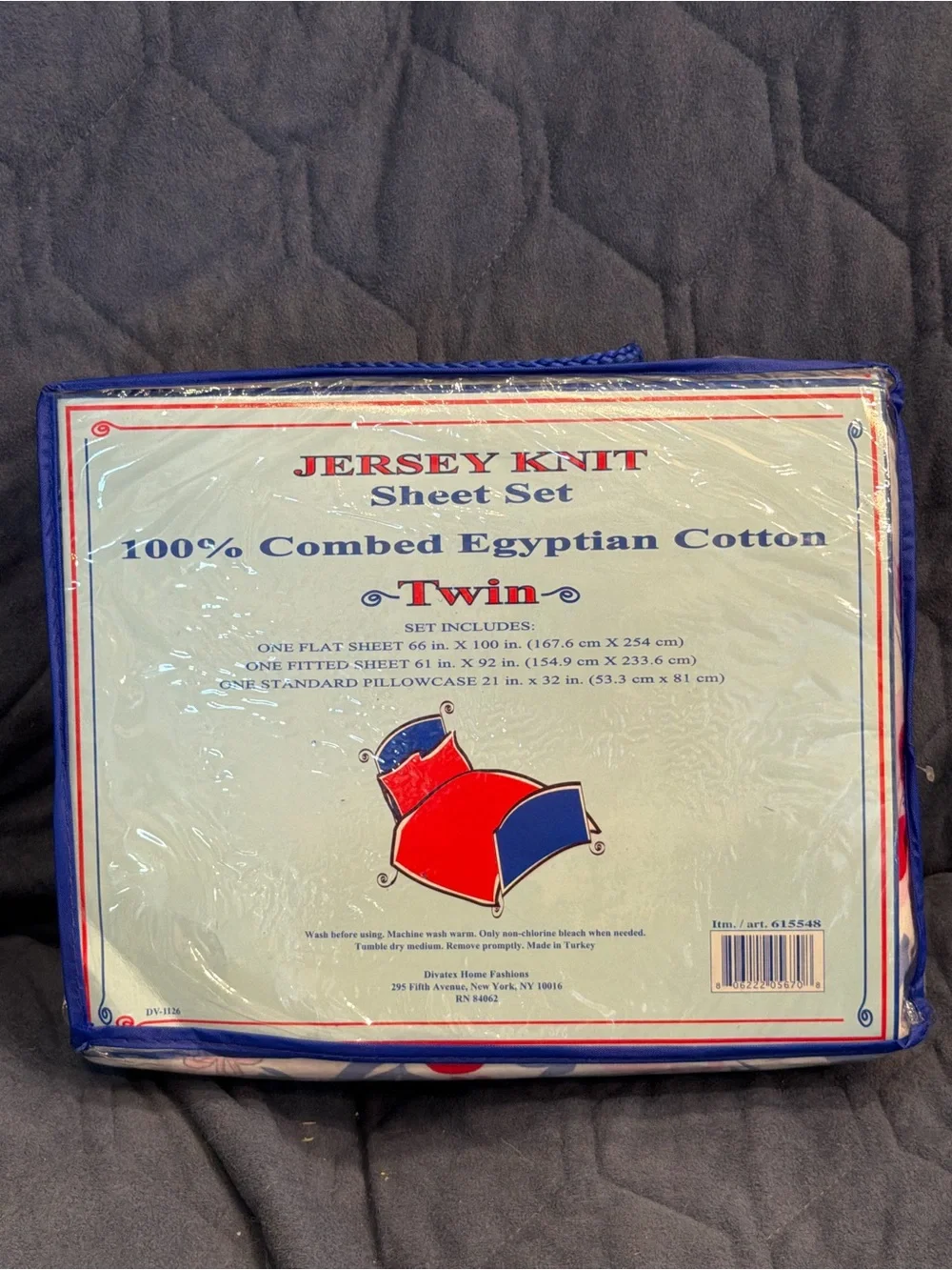 NWT Jersey Knit Twin Sheet Set with Pink & Red Floral Print
